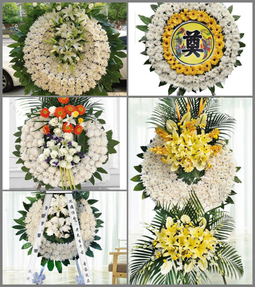 四川成都龙泉驿区黄土镇三村村花圈速递